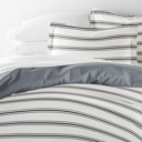 Queen Desert Stripe Navy Patterned Soft Duvet Cover Bed Set - Striped Patterns