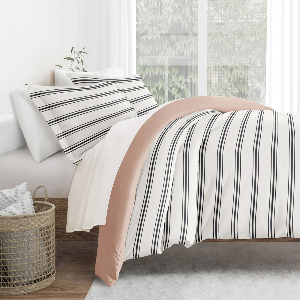 Patterned Soft Duvet Cover Bed Set - Striped Patterns