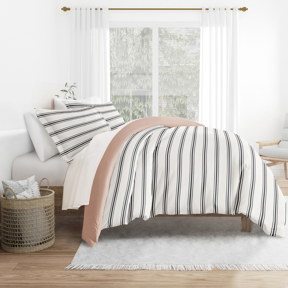 Patterned Soft Duvet Cover Bed Set - Striped Patterns