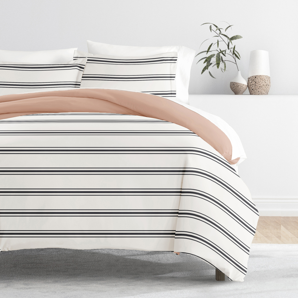 Patterned Soft Duvet Cover Bed Set - Striped Patterns