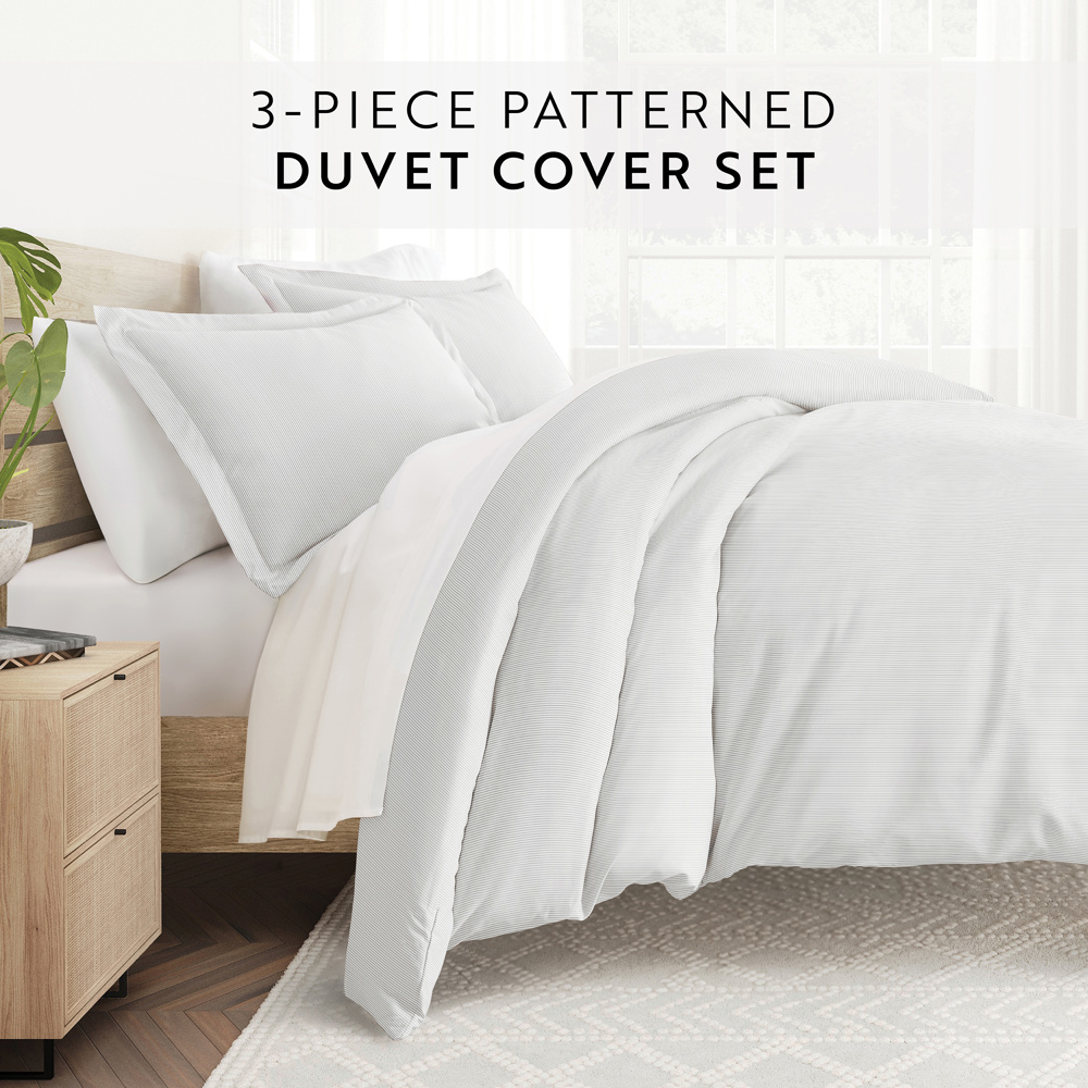 Patterned Soft Duvet Cover Bed Set - Striped Patterns