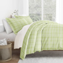 King Polka Dot Moss Patterned Soft Duvet Cover Bed Set - Striped Patterns