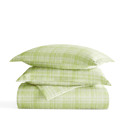 King Polka Dot Moss Patterned Soft Duvet Cover Bed Set - Striped Patterns