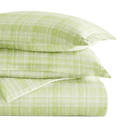 King Polka Dot Moss Patterned Soft Duvet Cover Bed Set - Striped Patterns