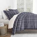 King Polka Dot Navy Patterned Soft Duvet Cover Bed Set - Striped Patterns