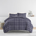 King Polka Dot Navy Patterned Soft Duvet Cover Bed Set - Striped Patterns