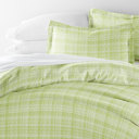 Queen Polka Dot Moss Patterned Soft Duvet Cover Bed Set - Striped Patterns