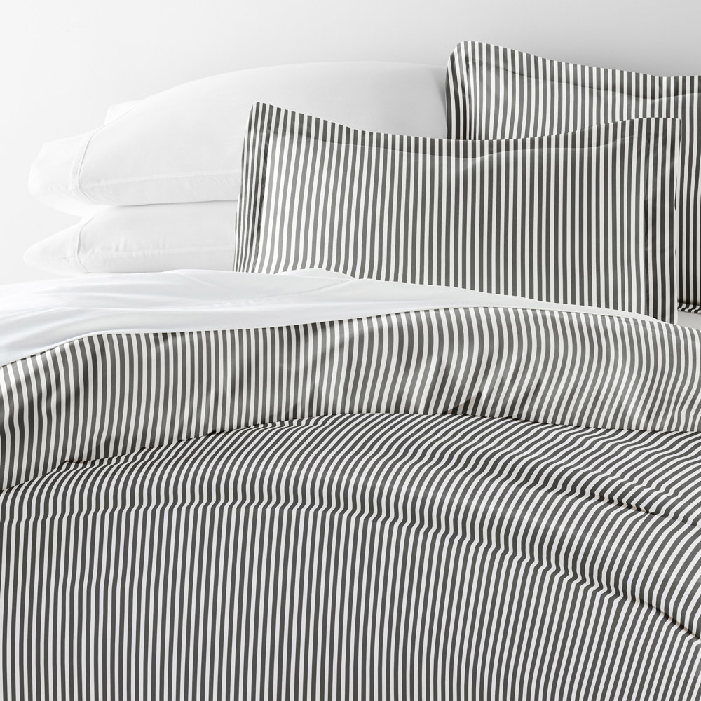 Patterned Soft Duvet Cover Bed Set - Striped Patterns