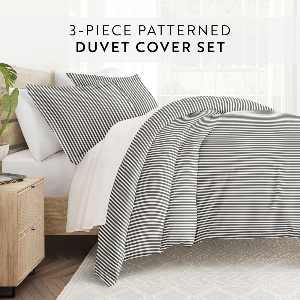 Patterned Soft Duvet Cover Bed Set - Striped Patterns