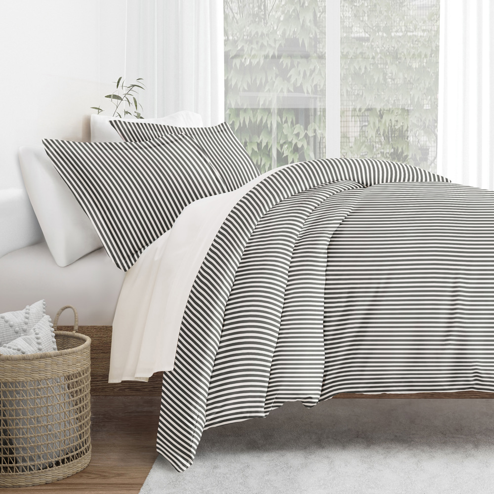 Patterned Soft Duvet Cover Bed Set - Striped Patterns