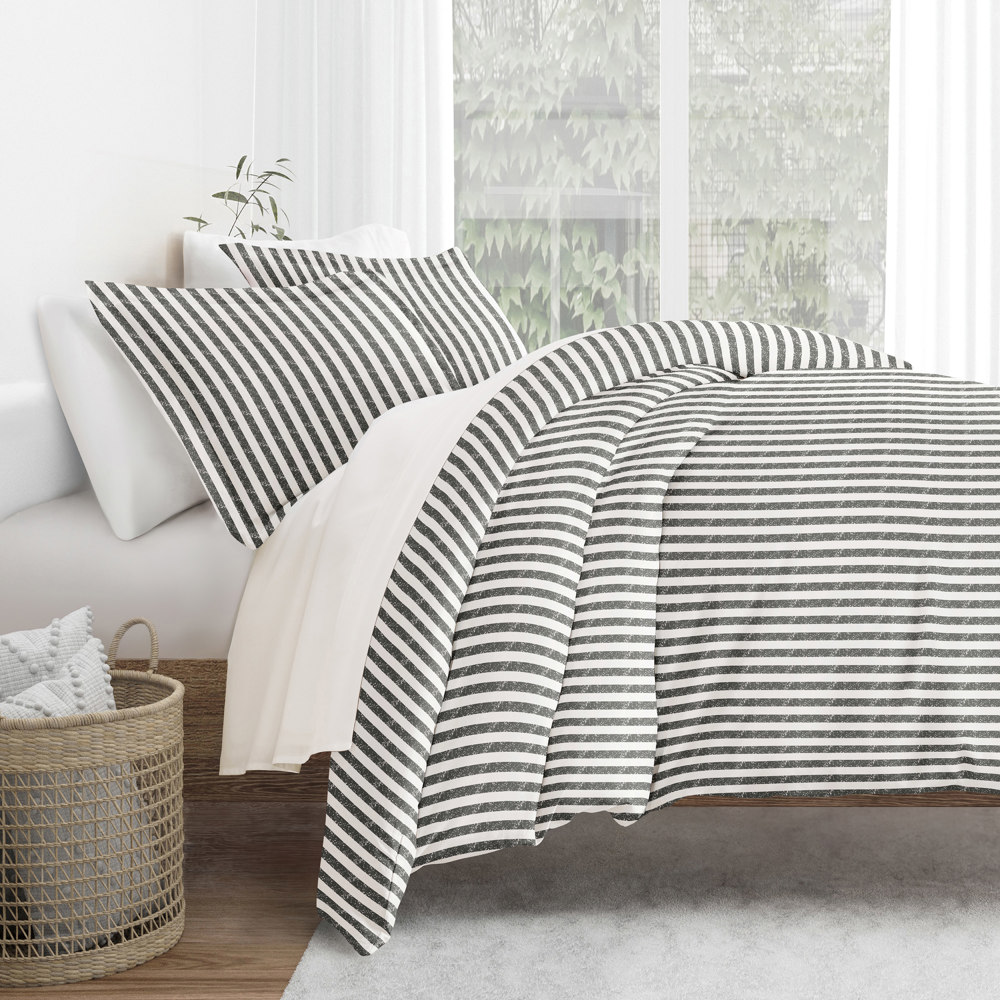 Patterned Soft Duvet Cover Bed Set - Striped Patterns