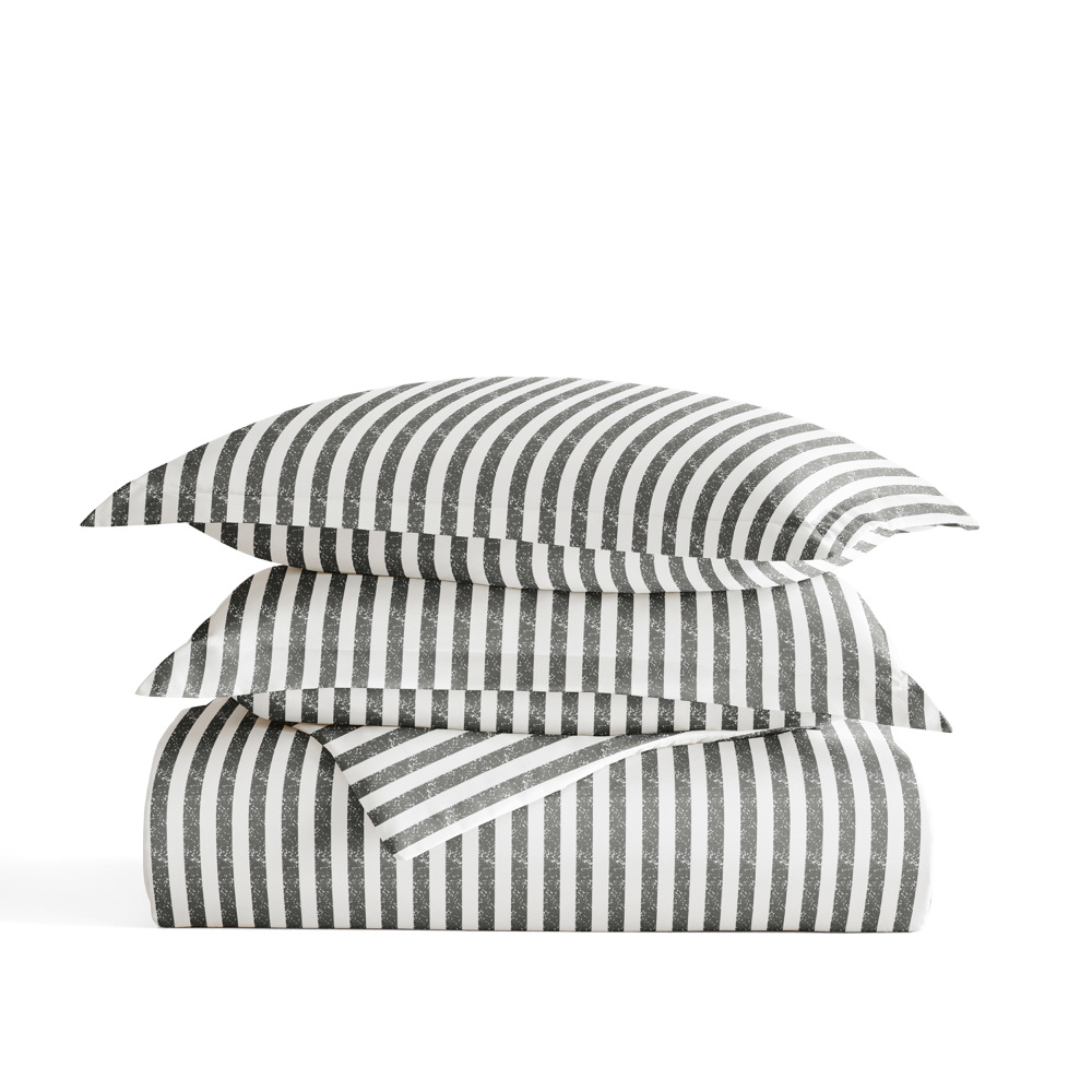 Patterned Soft Duvet Cover Bed Set - Striped Patterns