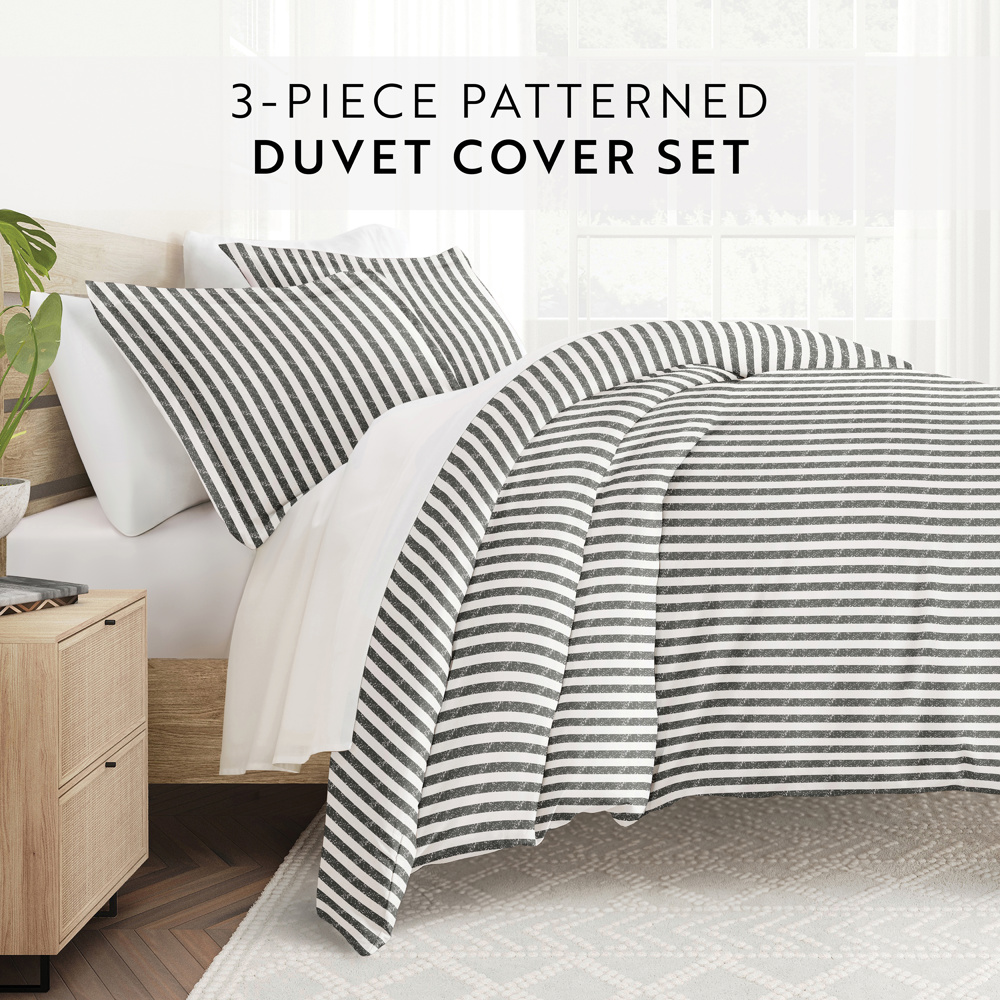 Patterned Soft Duvet Cover Bed Set - Striped Patterns