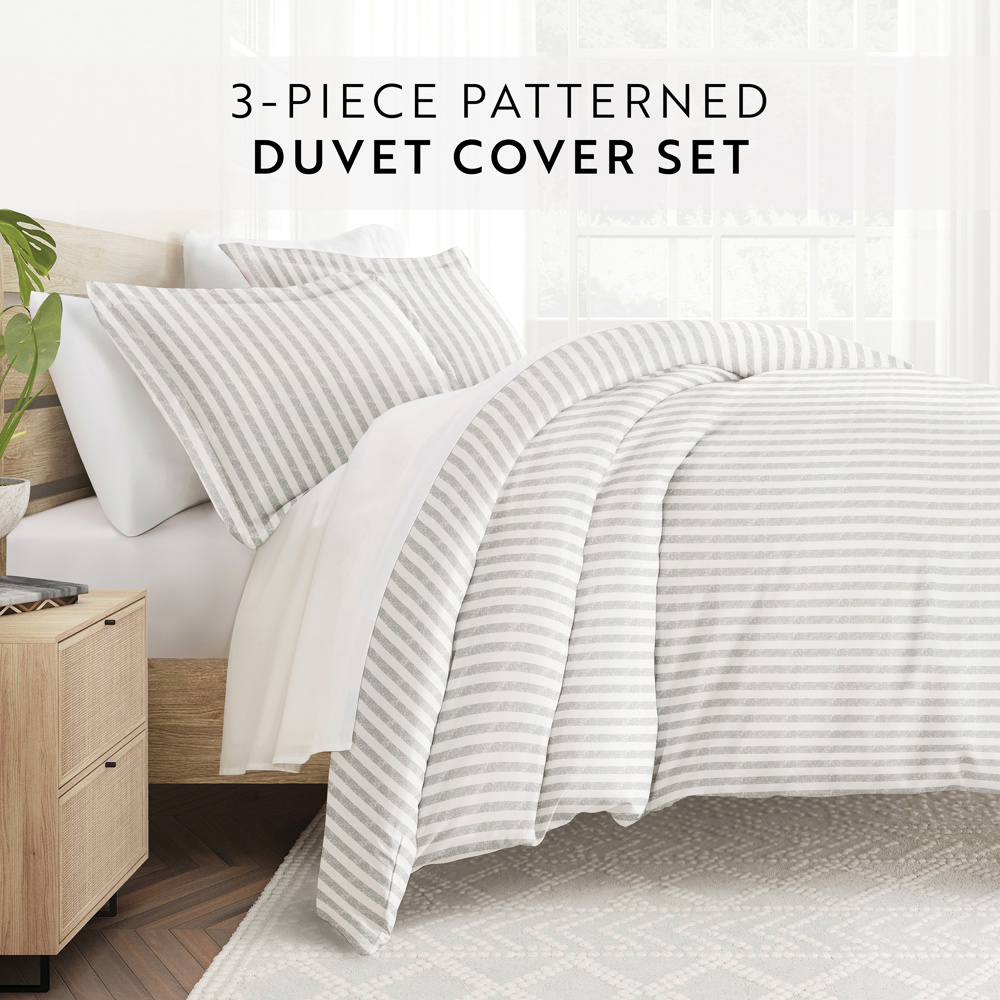 Patterned Soft Duvet Cover Bed Set - Striped Patterns