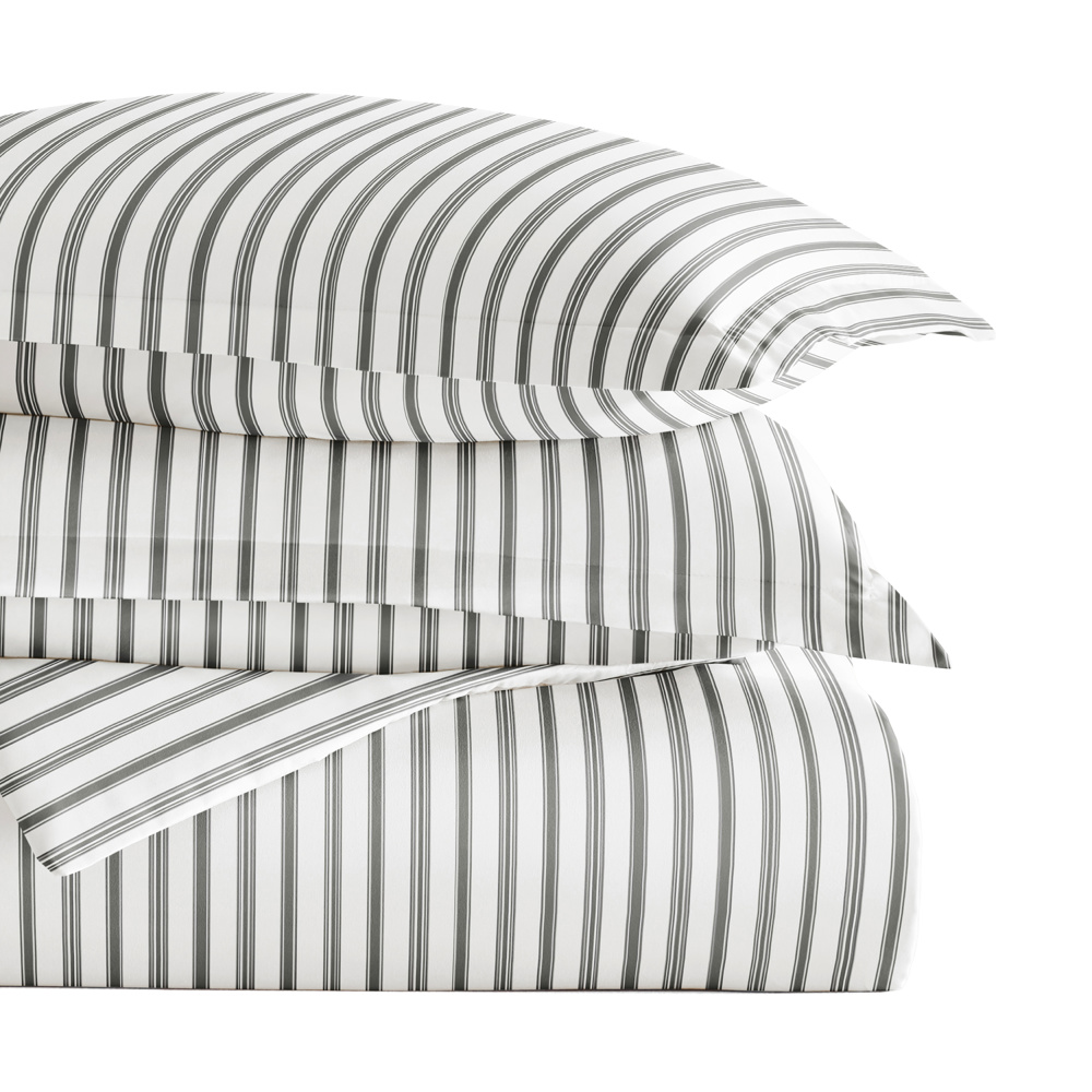 Patterned Soft Duvet Cover Bed Set - Striped Patterns