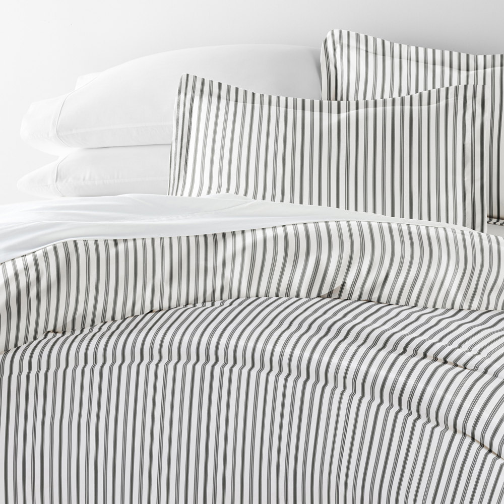 Patterned Soft Duvet Cover Bed Set - Striped Patterns