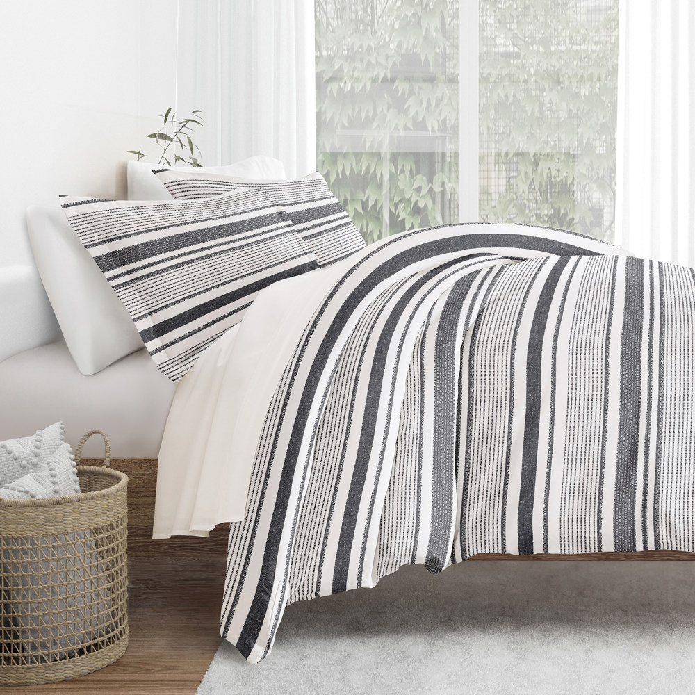 Patterned Soft Duvet Cover Bed Set - Striped Patterns