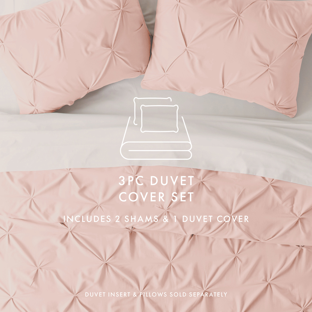 Pinch Pleat Luxury Duvet Cover Set