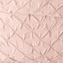 King Blush Pinch Pleat Luxury Duvet Cover Set