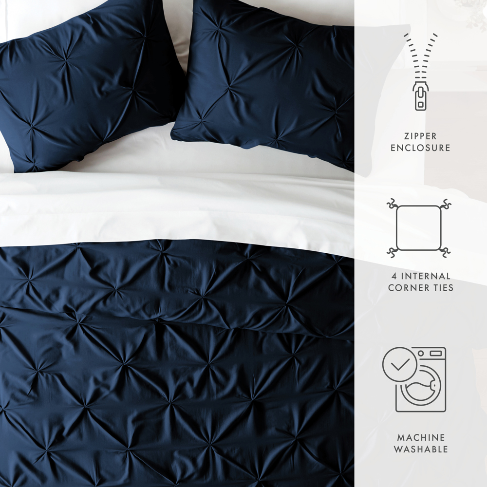 Pinch Pleat Luxury Duvet Cover Set