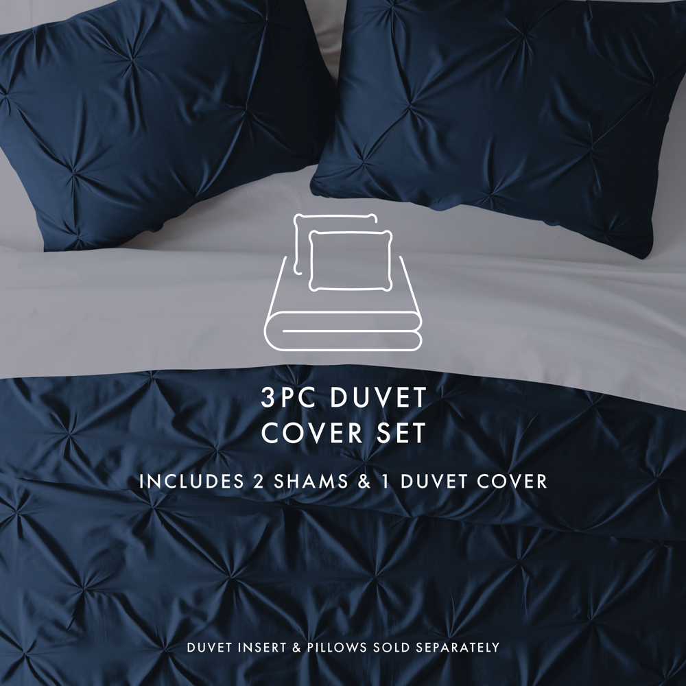 Pinch Pleat Luxury Duvet Cover Set