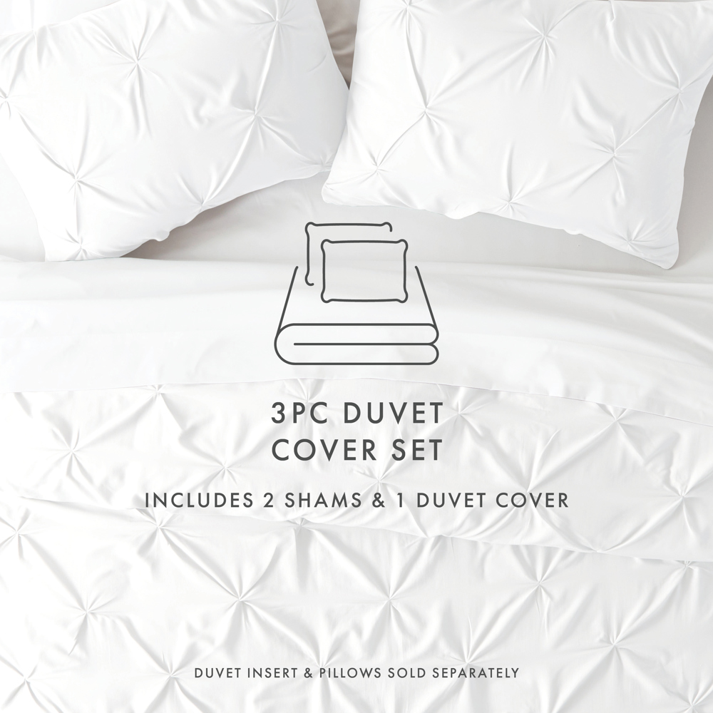 Pinch Pleat Luxury Duvet Cover Set