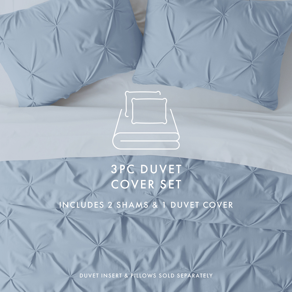 Pinch Pleat Luxury Duvet Cover Set