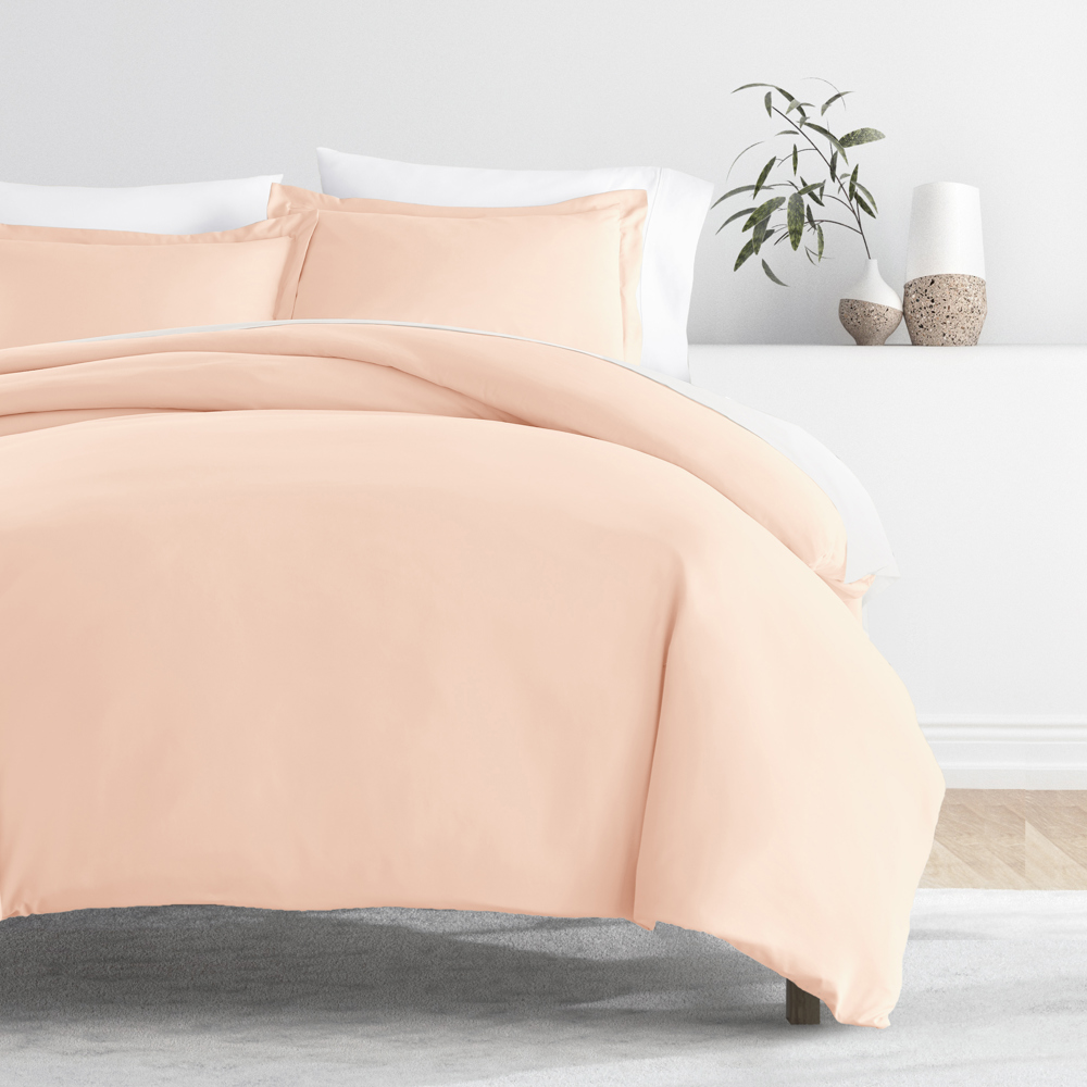 Duvet Cover Set Super Soft Microfiber Bedding in Solid Colors