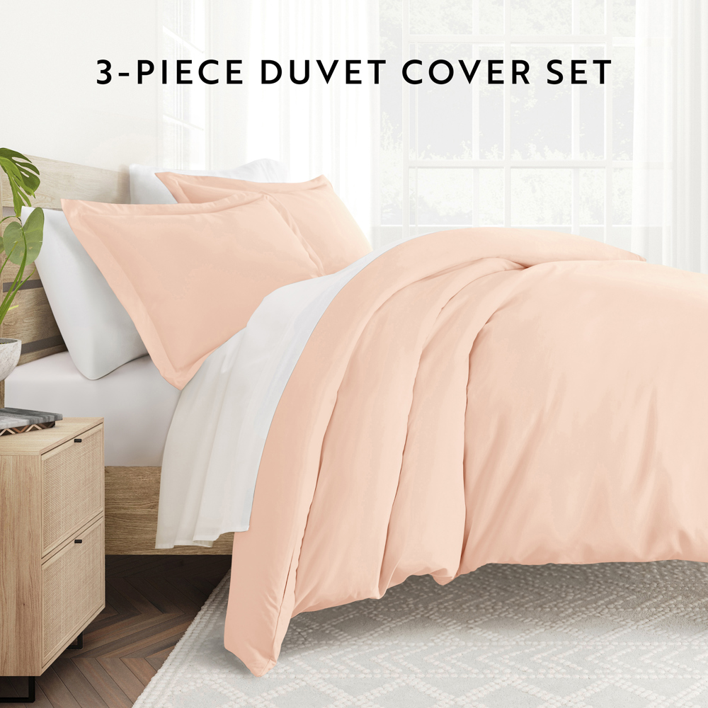 Duvet Cover Set Super Soft Microfiber Bedding in Solid Colors