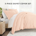  Duvet Cover Set Super Soft Microfiber Bedding in Solid Colors