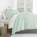 King Aqua Duvet Cover Set Super Soft Microfiber Bedding in Solid Colors