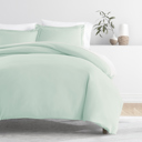 King Aqua Duvet Cover Set Super Soft Microfiber Bedding in Solid Colors