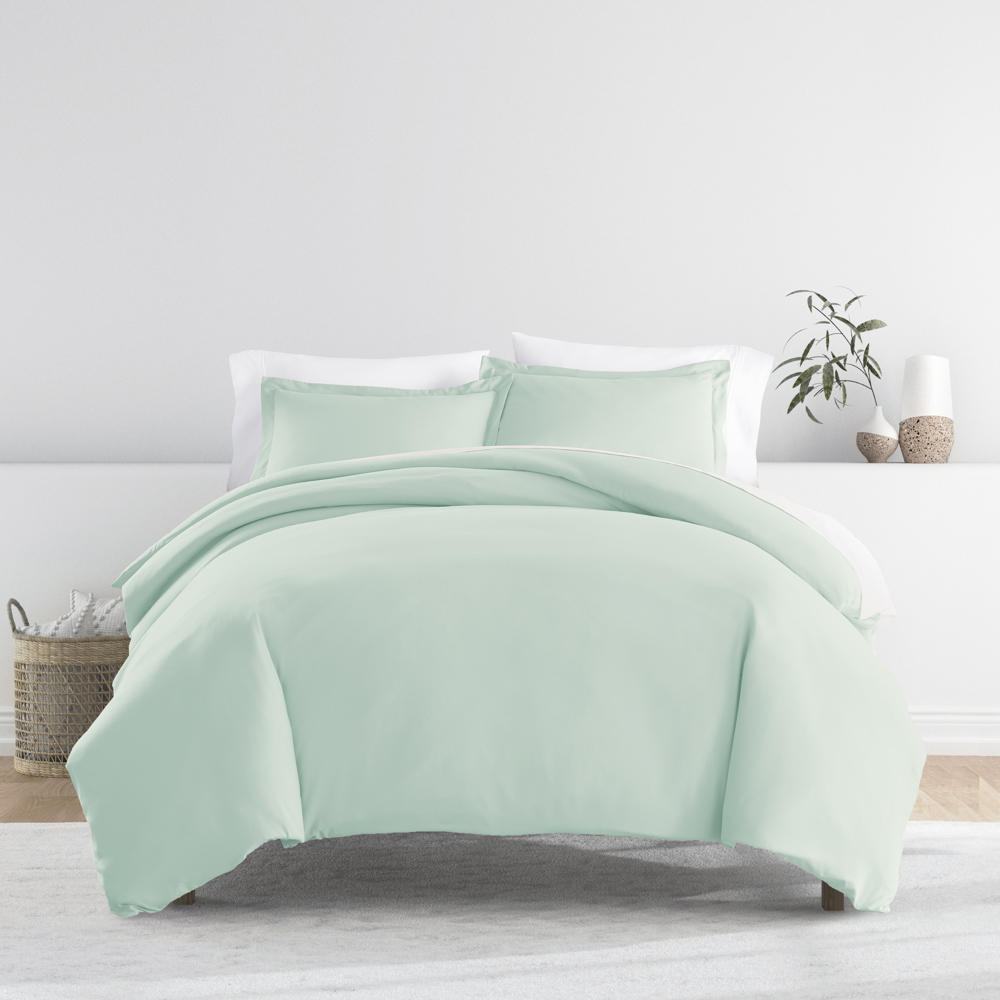 Duvet Cover Set Super Soft Microfiber Bedding in Solid Colors