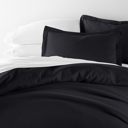 King Black Duvet Cover Set Super Soft Microfiber Bedding in Solid Colors