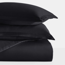 King Black Duvet Cover Set Super Soft Microfiber Bedding in Solid Colors