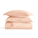 King Blush Duvet Cover Set Super Soft Microfiber Bedding in Solid Colors