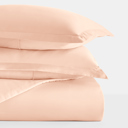 King Blush Duvet Cover Set Super Soft Microfiber Bedding in Solid Colors