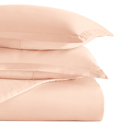 King Blush Duvet Cover Set Super Soft Microfiber Bedding in Solid Colors