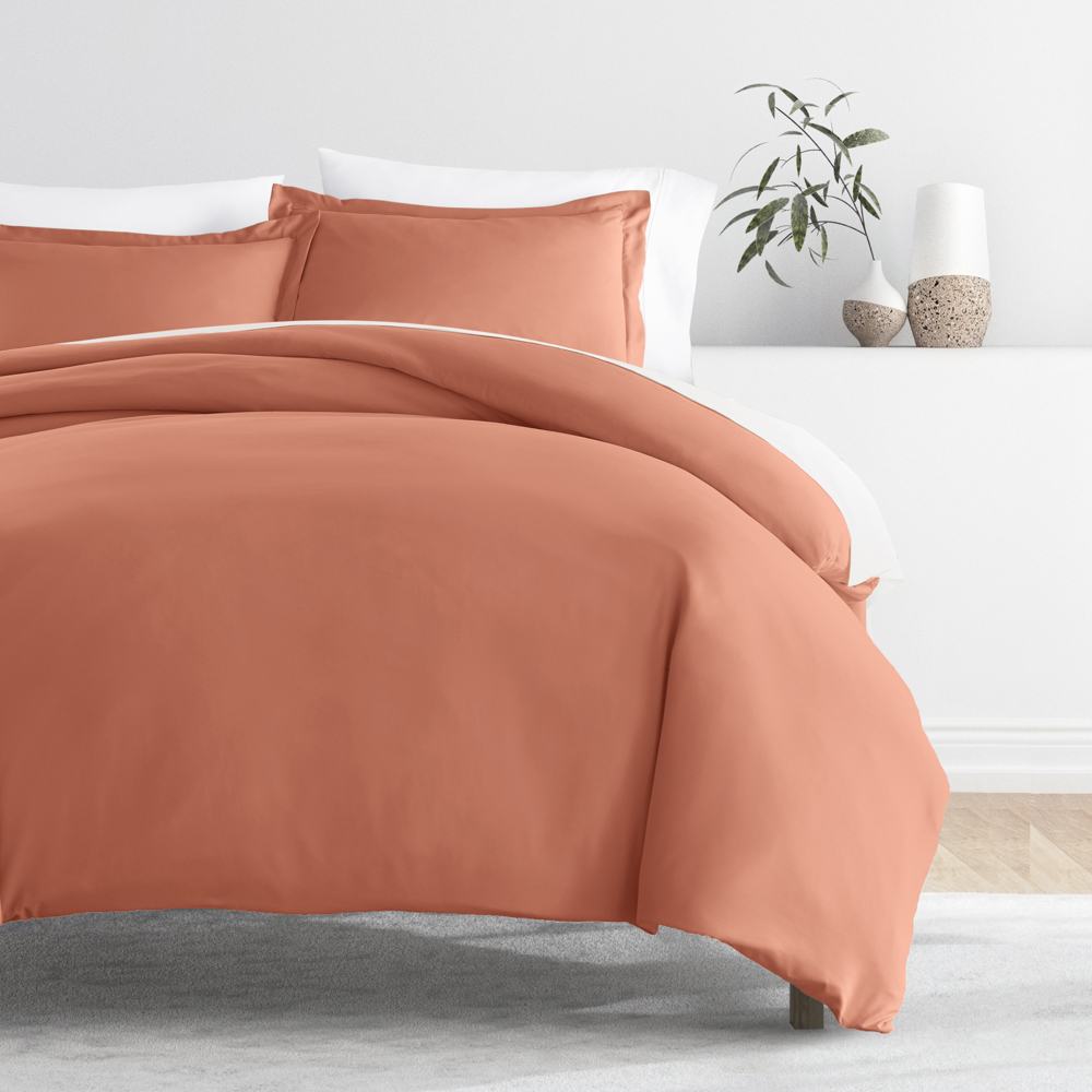 Duvet Cover Set Super Soft Microfiber Bedding in Solid Colors