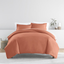 King Clay Duvet Cover Set Super Soft Microfiber Bedding in Solid Colors