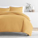 King Gold Duvet Cover Set Super Soft Microfiber Bedding in Solid Colors