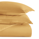 King Gold Duvet Cover Set Super Soft Microfiber Bedding in Solid Colors