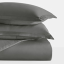 King Gray Duvet Cover Set Super Soft Microfiber Bedding in Solid Colors