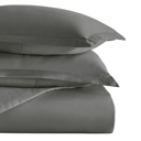 King Gray Duvet Cover Set Super Soft Microfiber Bedding in Solid Colors