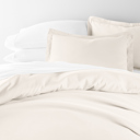 King Ivory Duvet Cover Set Super Soft Microfiber Bedding in Solid Colors