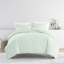 King Mint Duvet Cover Set Super Soft Microfiber Bedding in Solid Colors