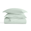 King Mint Duvet Cover Set Super Soft Microfiber Bedding in Solid Colors