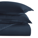 King Navy Duvet Cover Set Super Soft Microfiber Bedding in Solid Colors