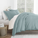 King Ocean Duvet Cover Set Super Soft Microfiber Bedding in Solid Colors