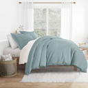 King Ocean Duvet Cover Set Super Soft Microfiber Bedding in Solid Colors